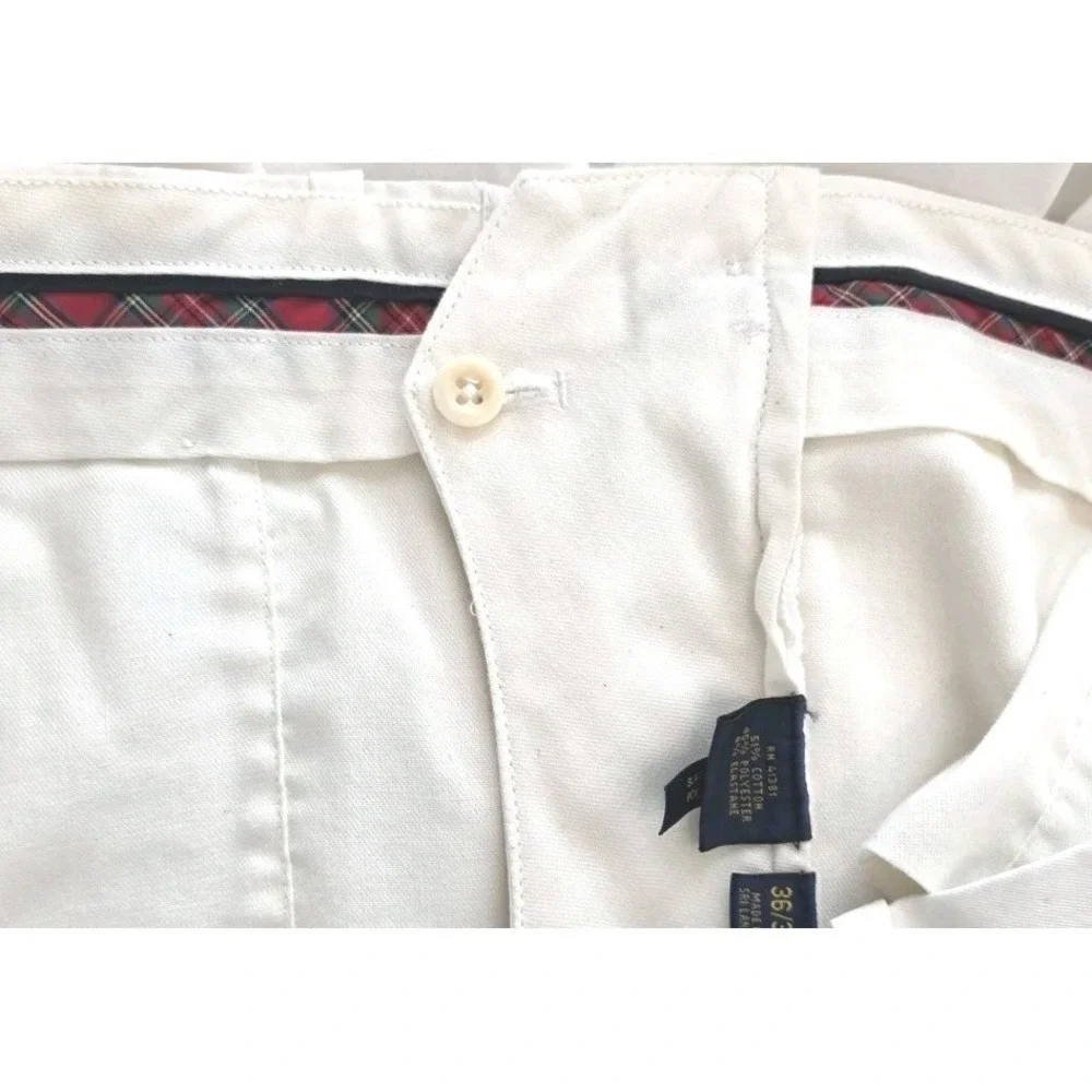 Polo Golf Ralph Lauren Men's Bedford Straight Fit Chino Pants White Mens  36x32‎